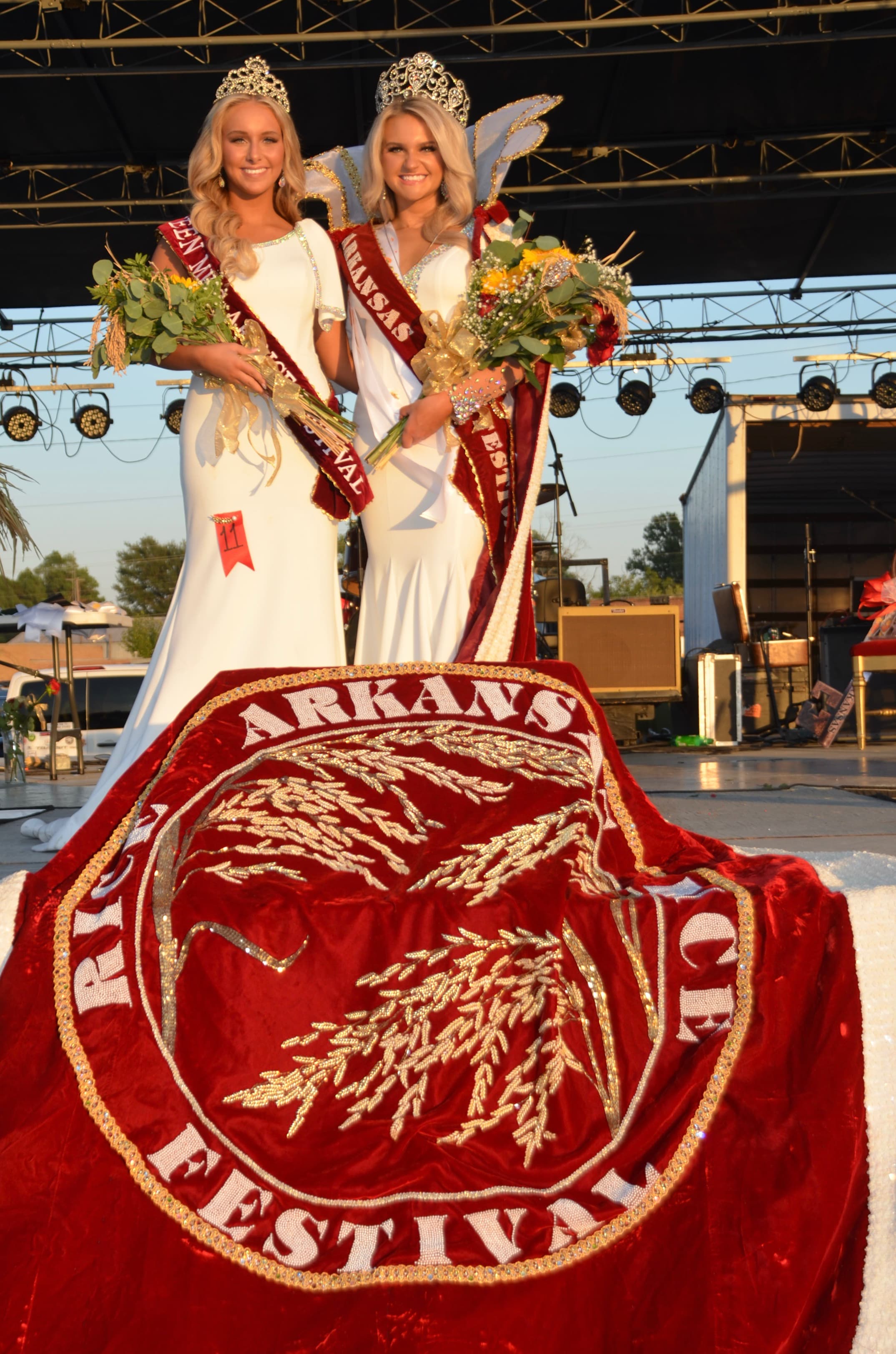 2025-2026 Miss Arkansas Rice Festival Queen Maggie Brinsfield
											 and Teen Miss Anistyn Bryeans