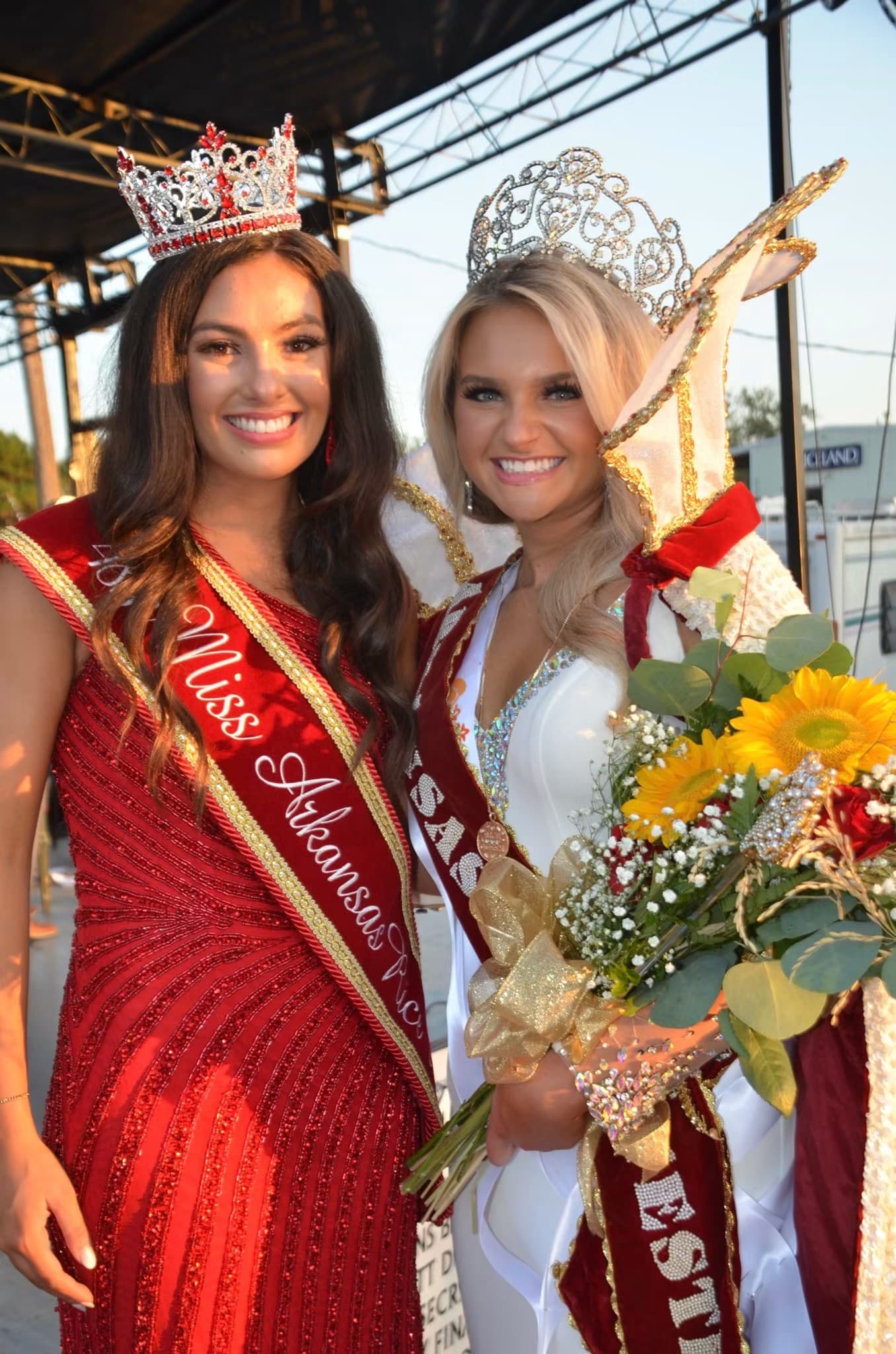 48th Miss Arkansas Rice Festival Queen Ansley Dawson and
											 49th Miss Arkansas Rice Festival Queen Maggie Brinsfield